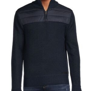 Buffalo David Bitton navy Walk sweater size medium new with tags